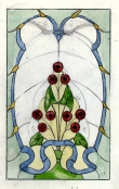 art nouveau bloemmotief ontwerp